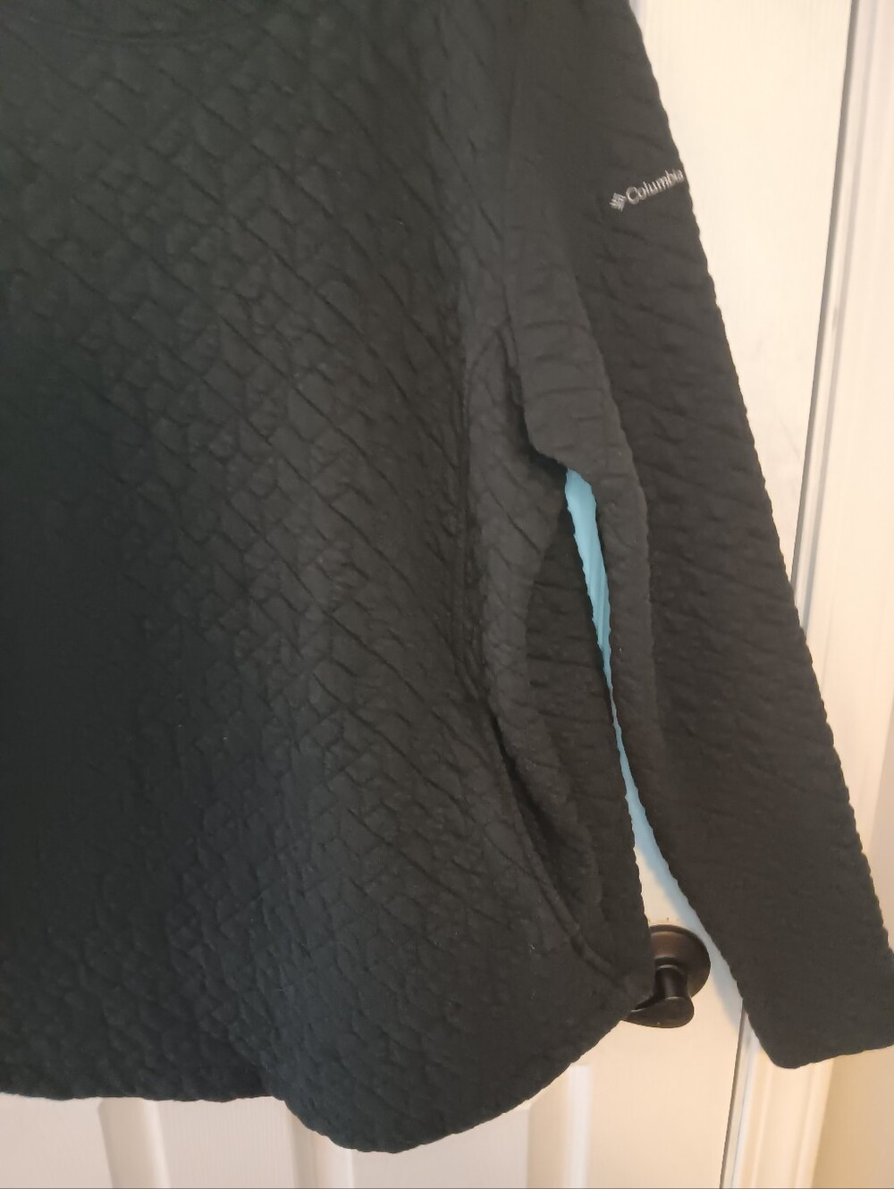 Columbia Womens Quilted Crewneck Pullover Top Sweatshirt - Picture 7 of 7
